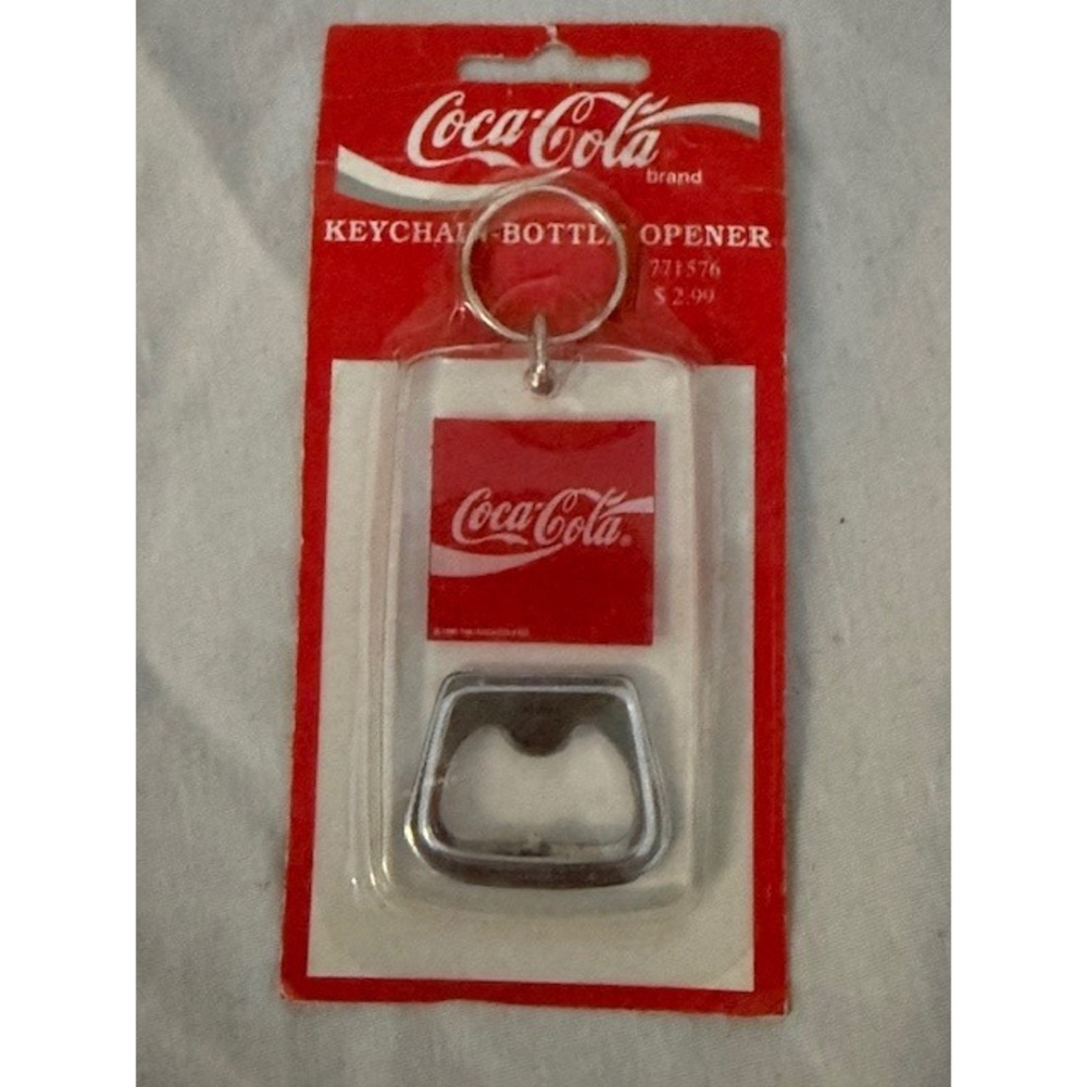 Coca-Cola Keychain Bottle Opener Vintage Coke Collectible Barware